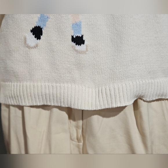 Vintage Liz Claiborne Liz Golf Sweater – Cotton Golf Graphic Sweater – Size M - Picture 8 of 16